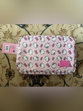 Hello Kitty Pink Printed Accessory Pouch